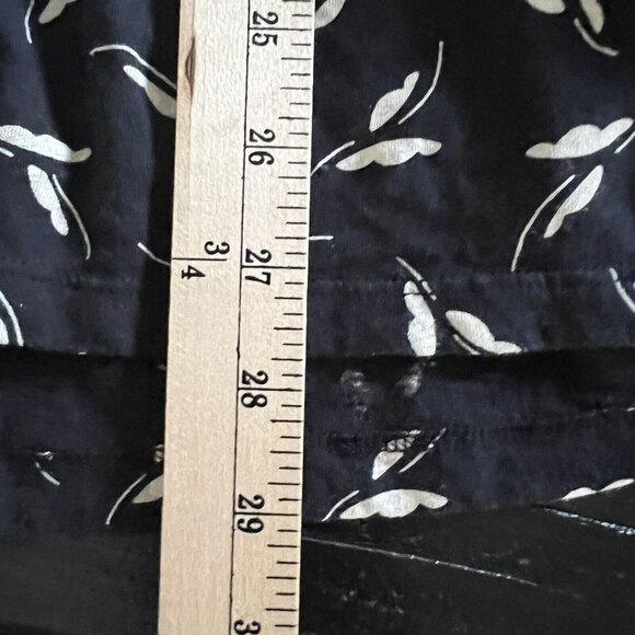 Anthropologie Maeve Winona Babydoll Tunic Top Black White Cotton 3/4 Sleeve Sz S - Picture 12 of 14